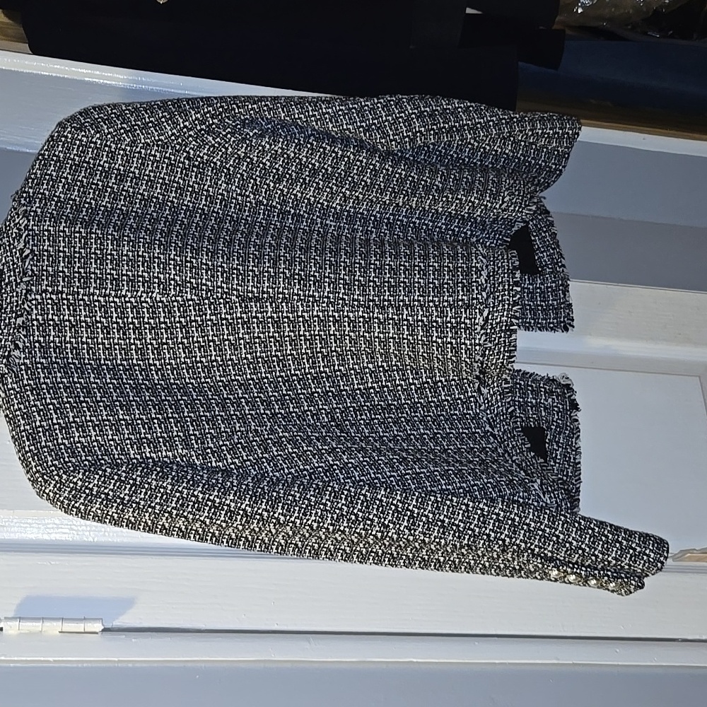 Nanette Lepore Women's Black and White Tweed Jacket - Picture 7 of 7